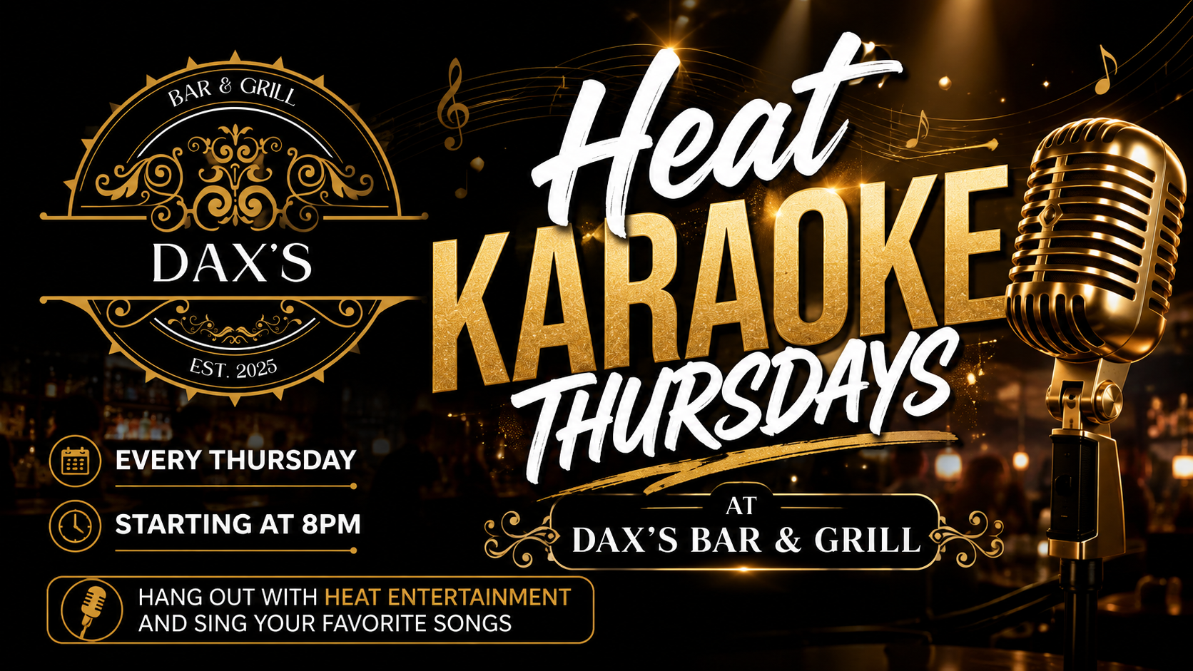 Thursday Karaoke Night at Dax's Bar and Grill