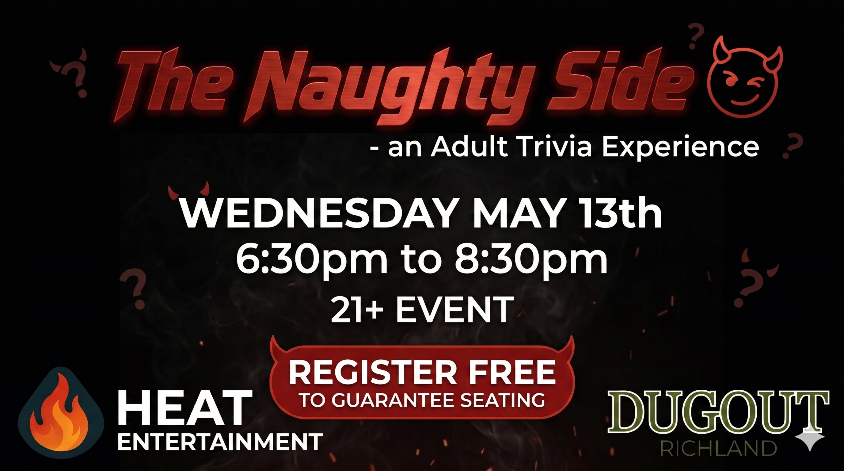 THE NAUGHTY SIDE - An Adult Trivia Experience at Richland Dugout