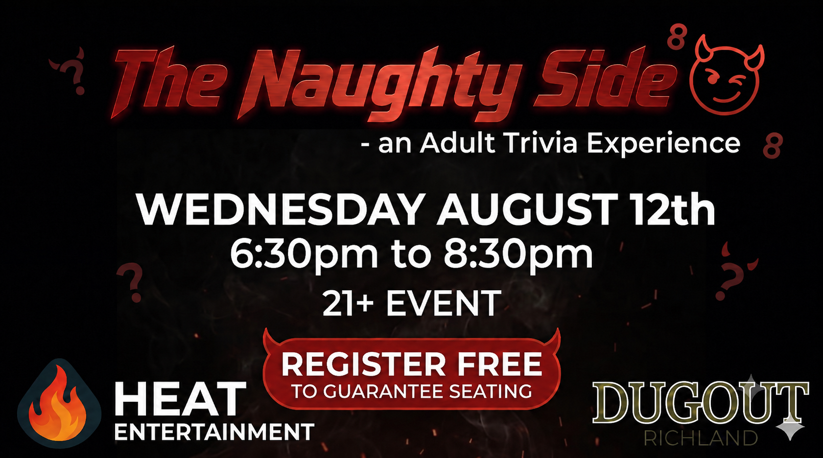 THE NAUGHTY SIDE Version 8 - An Adult Trivia Experience at Richland Dugout