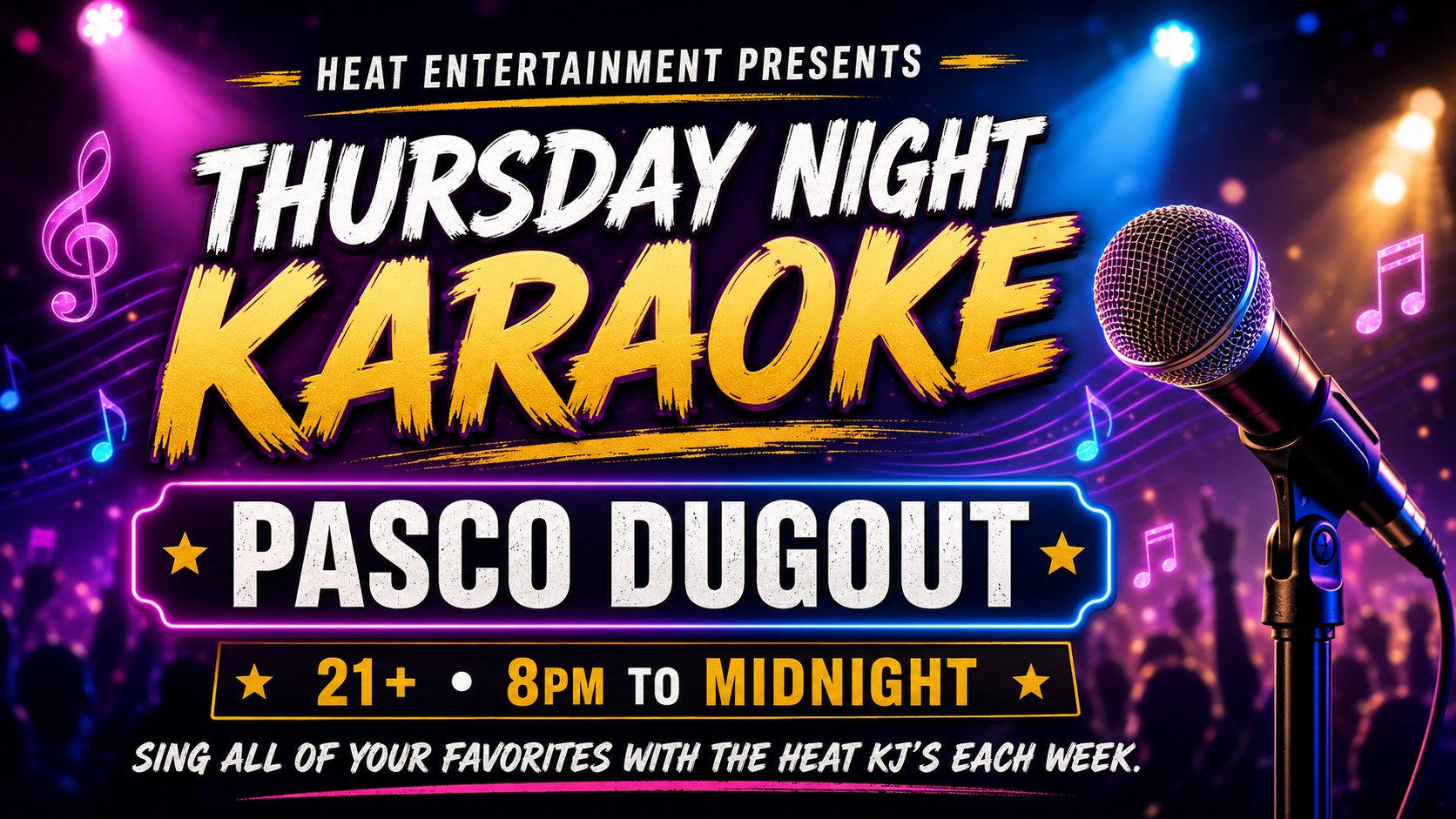The Return of Thursday Karaoke at Pasco Dugout Bar and Grill