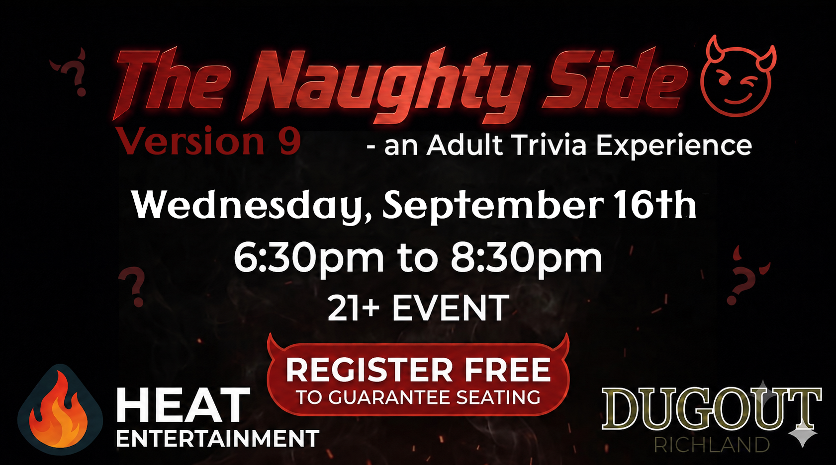 THE NAUGHTY SIDE Version 9 - An Adult Trivia Experience at Richland Dugout