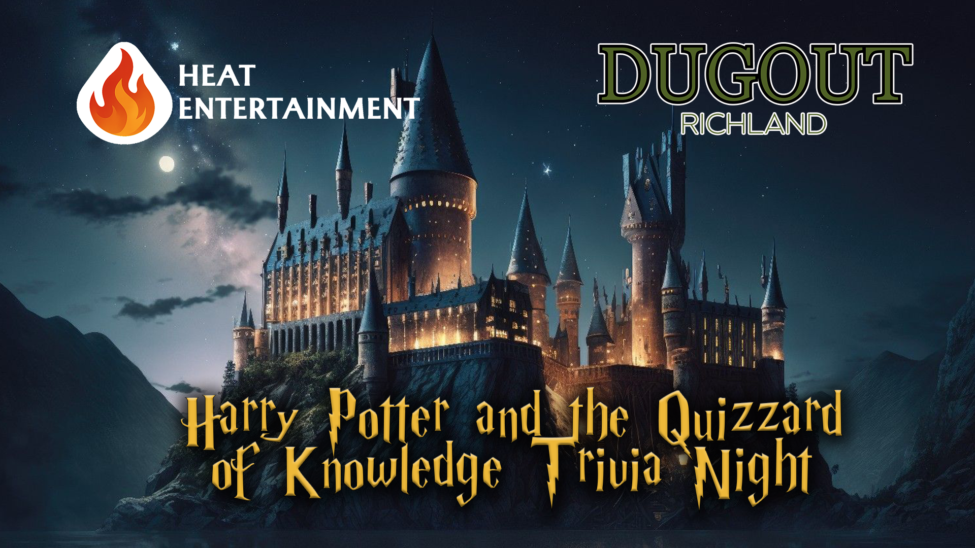 Harry Potter and the Quizzard of Knowledge Trivia Night at Richand Dugout