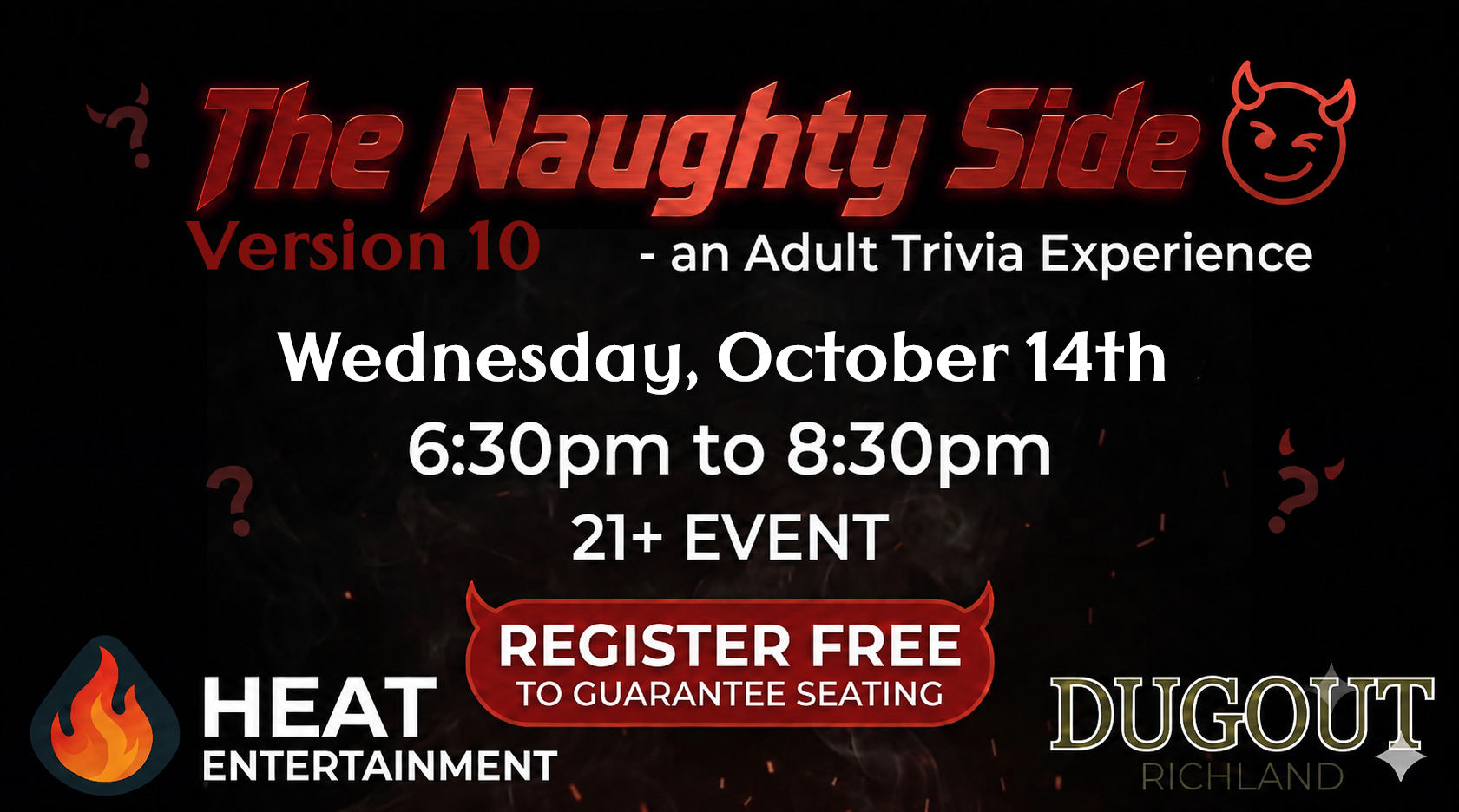 THE NAUGHTY SIDE Version 10 - An Adult Trivia Experience at Richland Dugout