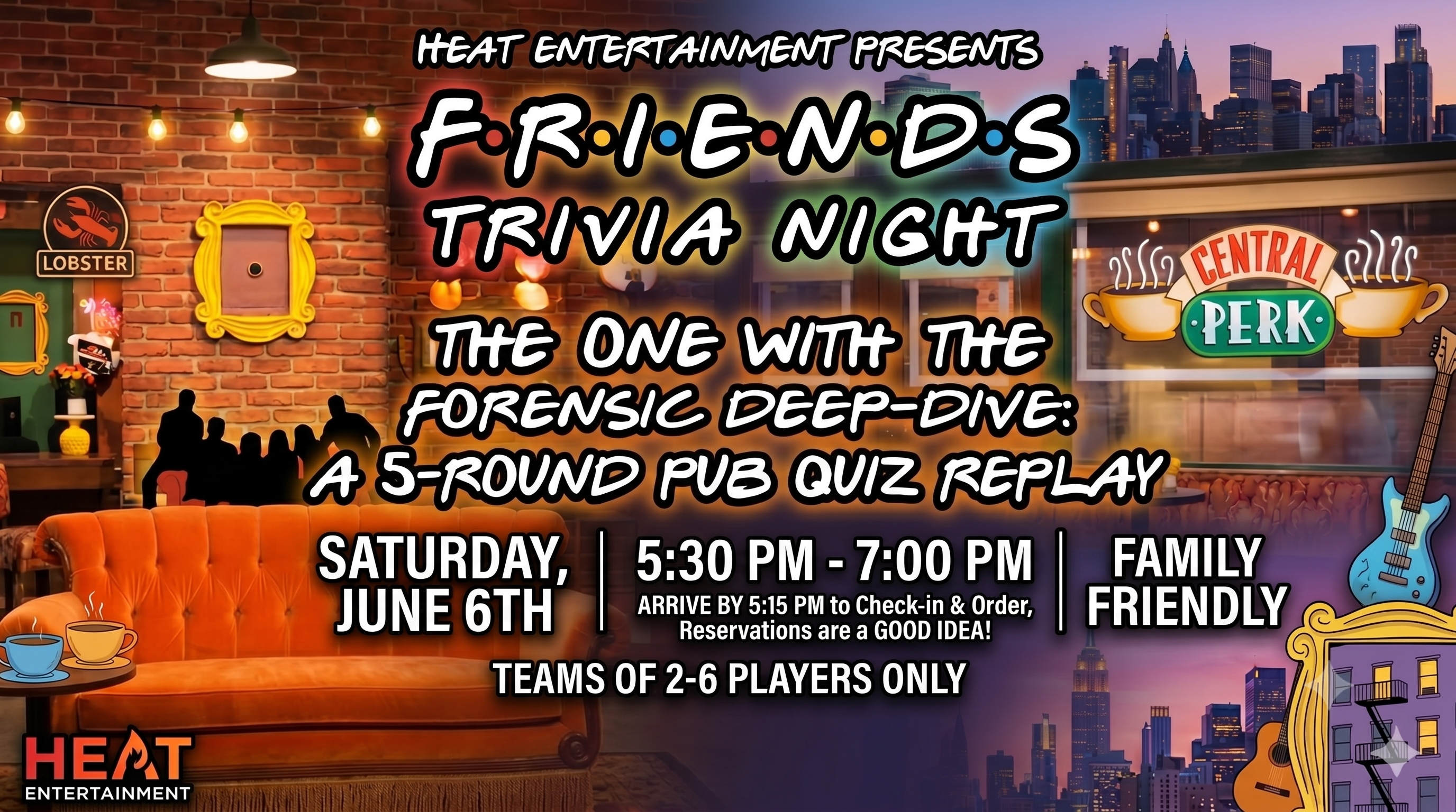 Friends Trivia Night - A Family Friendly Weekend Replay at Atomic Ale