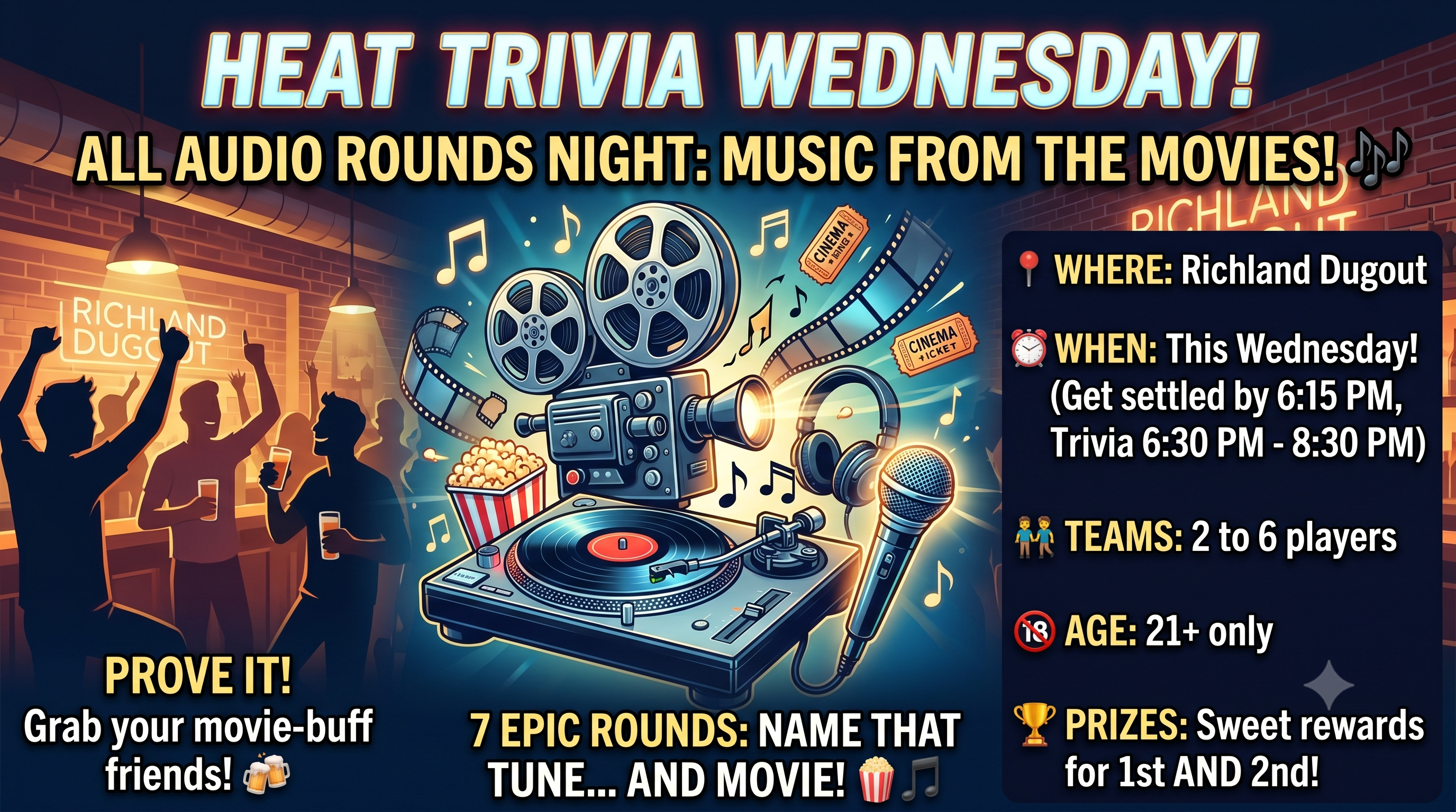 Heat Trivia All Audio Rounds: Music from the Movies