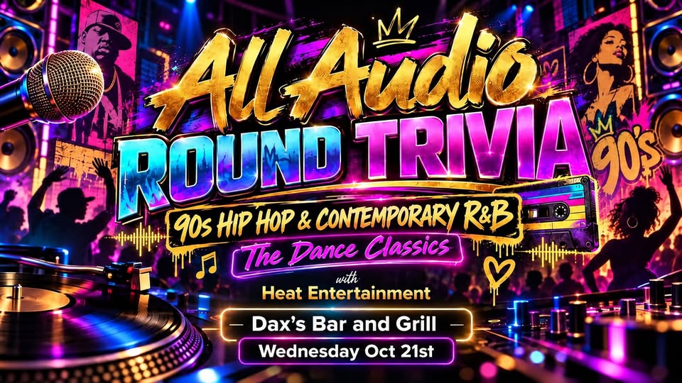 New Location - All Audio Round Trivia - 90s Hip Hop and Contemporary R&B - the Dance Classics