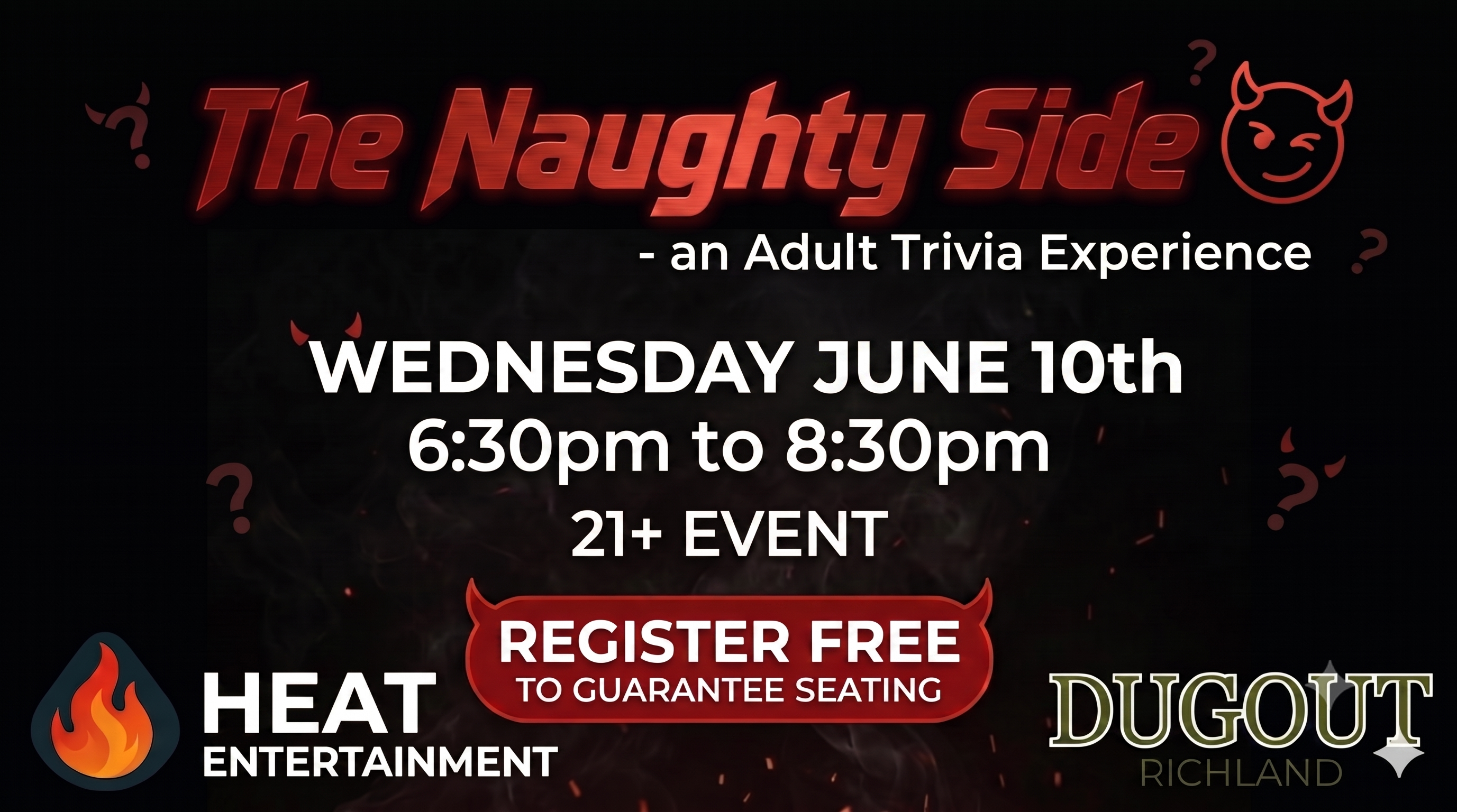 THE NAUGHTY SIDE Version 6 - An Adult Trivia Experience at Richland Dugout