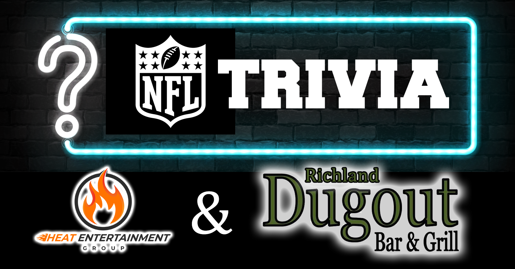 NFL Trivia - Heat Specialty Trivia Night at Richland Dugout with Craig Heat  - Heat Entertainment Group