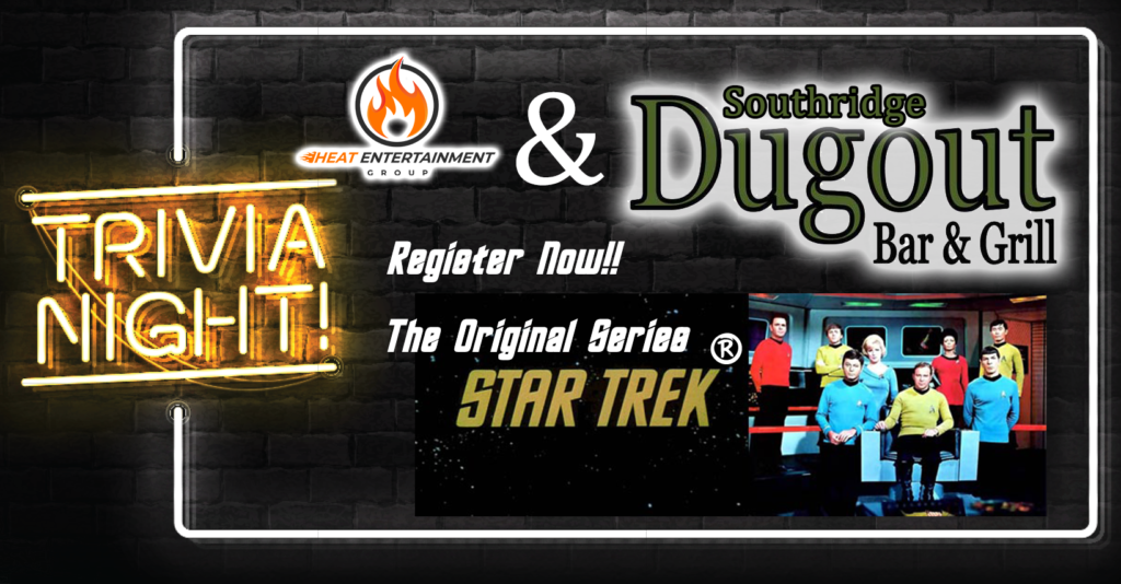 Star Trek The Original Series Trivia at Southridge Dugout