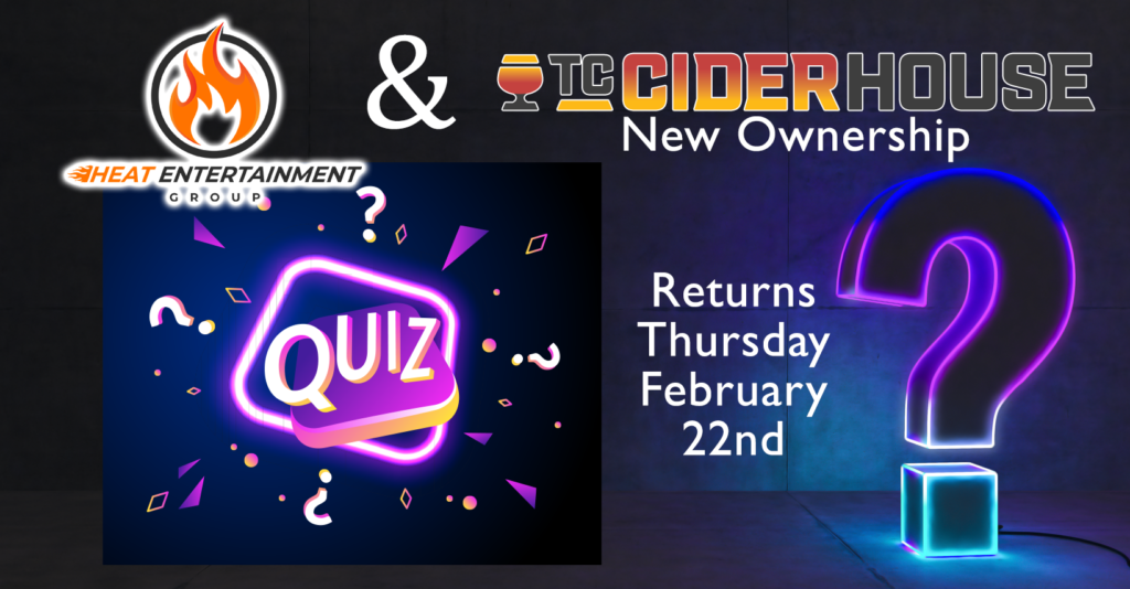 Tc Cider House Quiz Night and Food Truck with Heat Entertainment