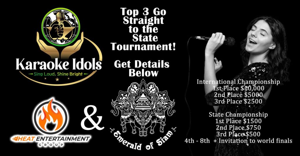 Karaoke and Karaoke Idols Competition at Emerald of Siam with Heat Entertainment