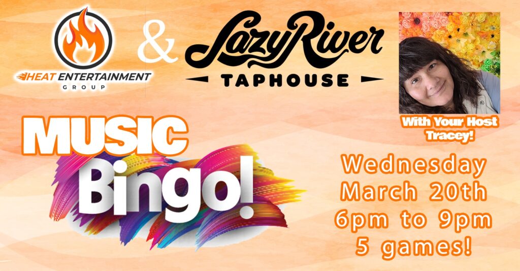 Music Bingo at Lazy River Taphouse with Tracey and Mo