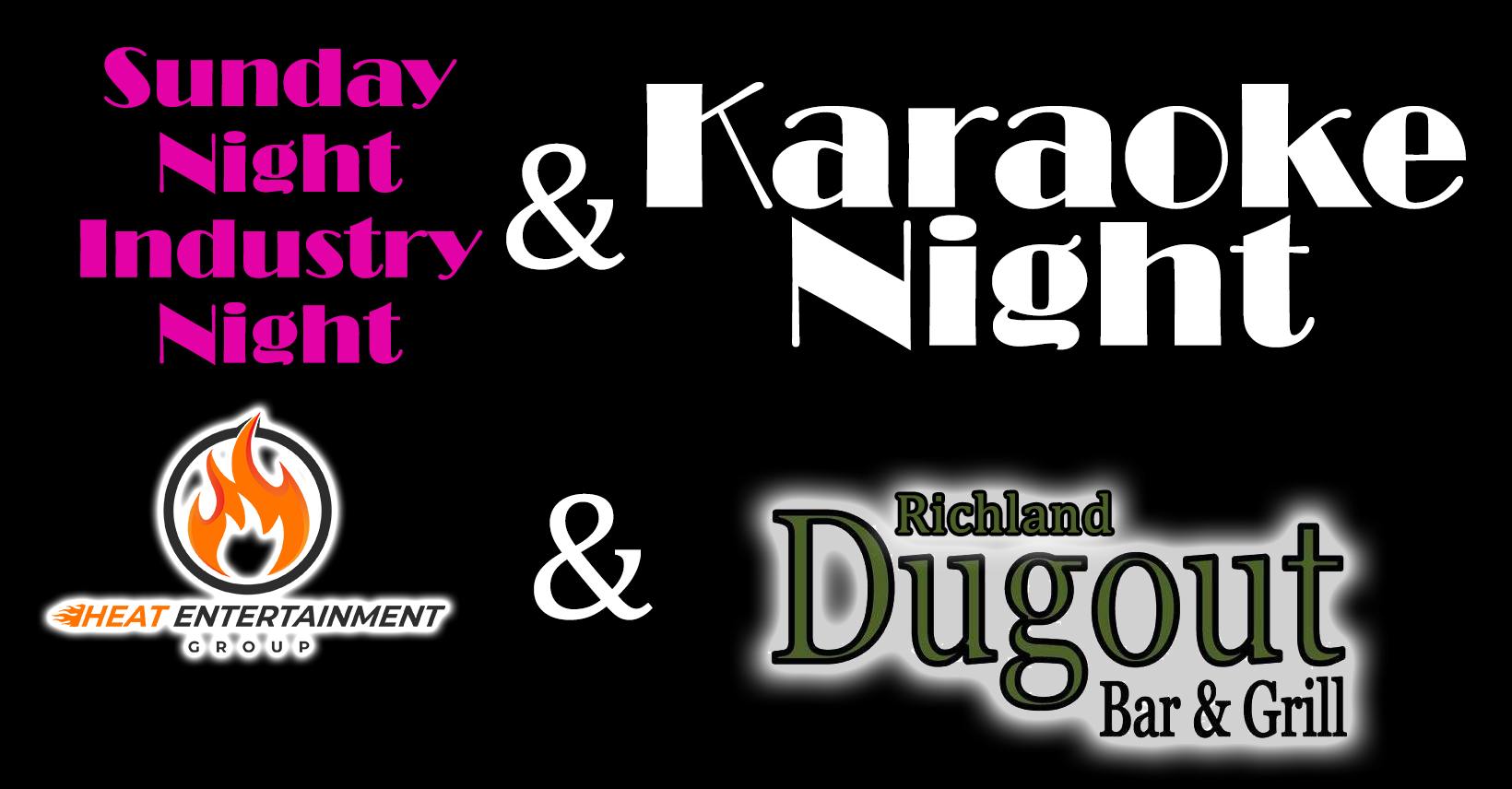 Sunday Night Karaoke and Industry Night at Richland Dugout with Craig Heat