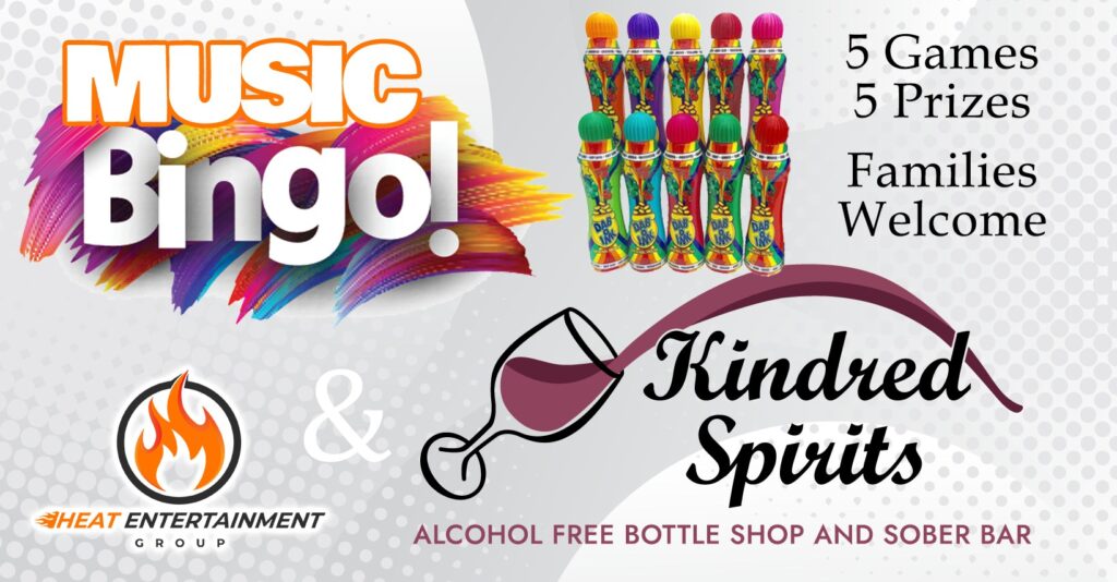 Music Bingo for Families at Kindred Spirits with Heat Entertainment Group