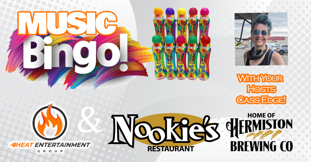 Music Bingo at Nookies Restaurant Home of Hermiston Brewing with Cass Edge