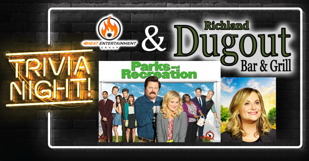 Parks and Recreation Trivia Night at Richland Dugout with Heat Entertainment Group