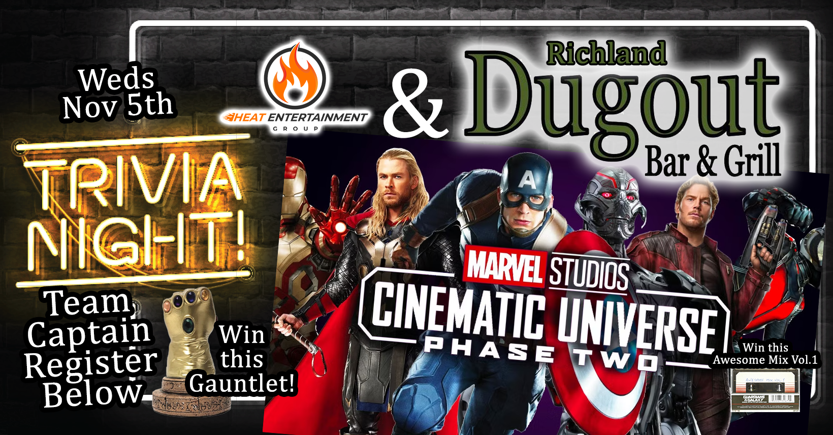 Marvel Cinematic Universe Phase Two - The Trivia at Richland Dugout