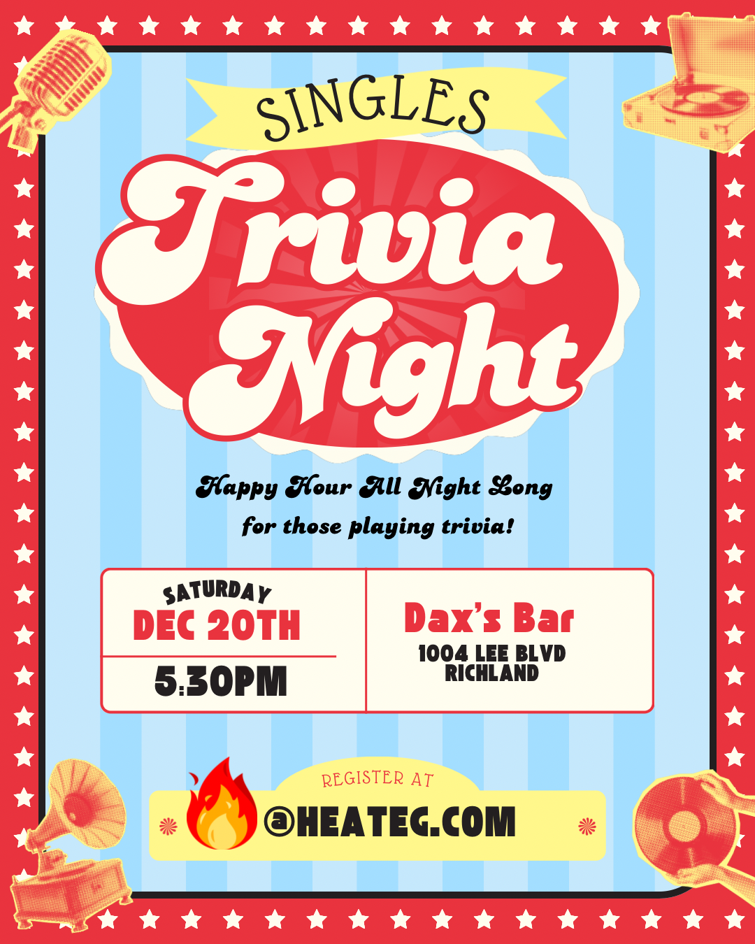 Singles Trivia - a Speed Dating Event Without All the Small Talk at Dax's Bar and Grill
