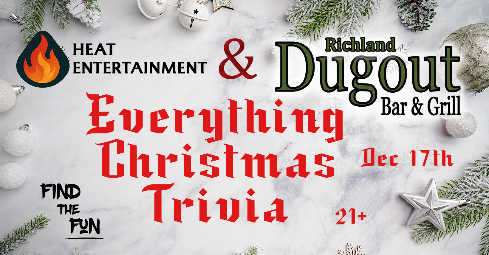 Everything Christmas Trivia at Richland Dugout