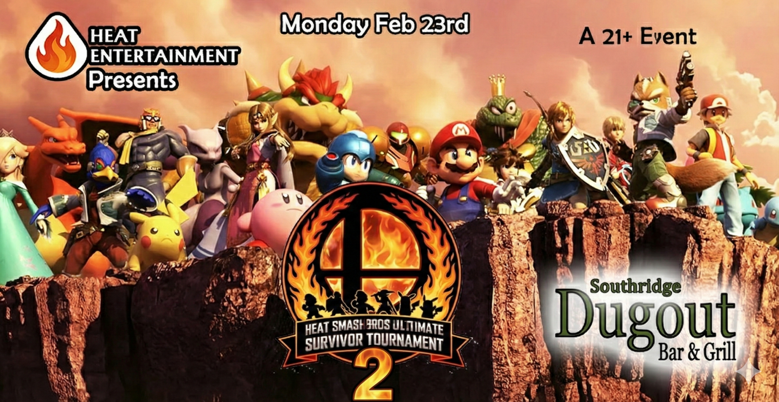 Heat Smash Bros Ultimate Survivor Tournament 2 at Southridge Dugout