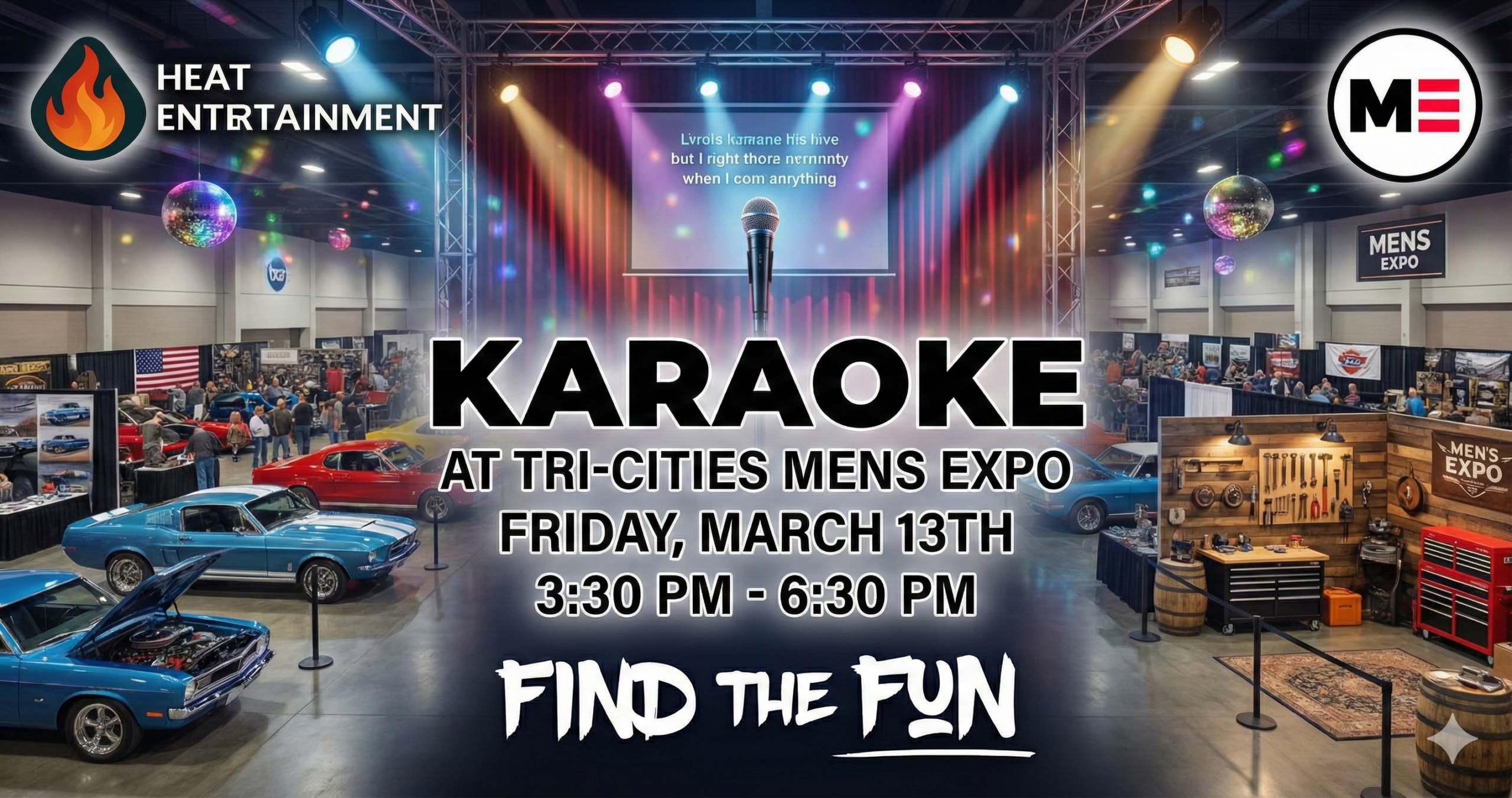 Karaoke at the Tri-Cities Mens Expo