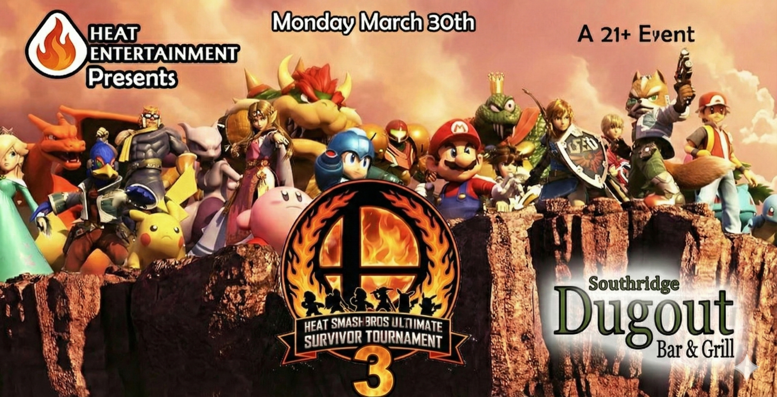 Heat Smash Bros Ultimate Survivor Tournament 3 at Southridge Dugout