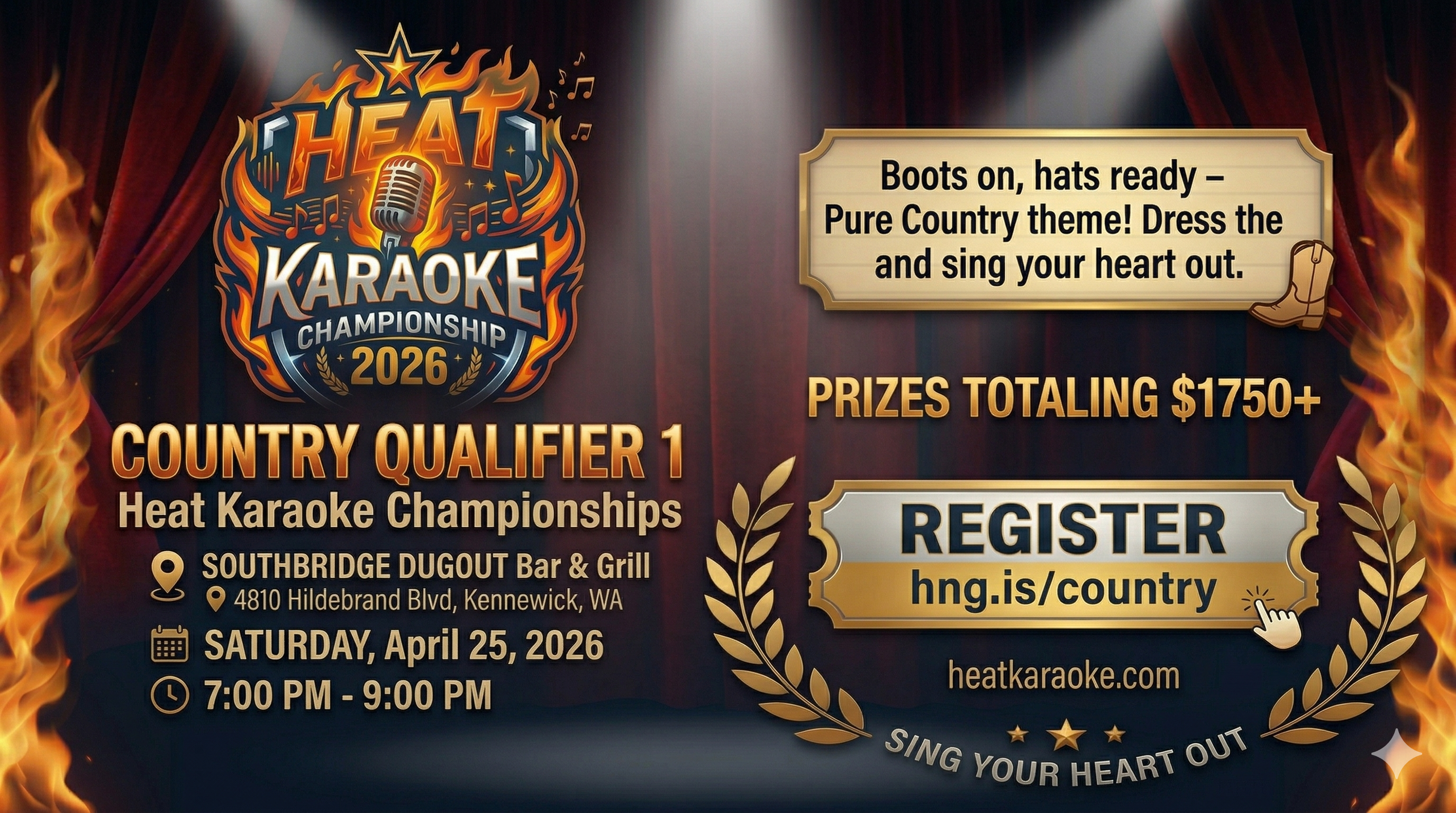 Heat Karaoke Championships: Country Qualifier 1 🤠🎤