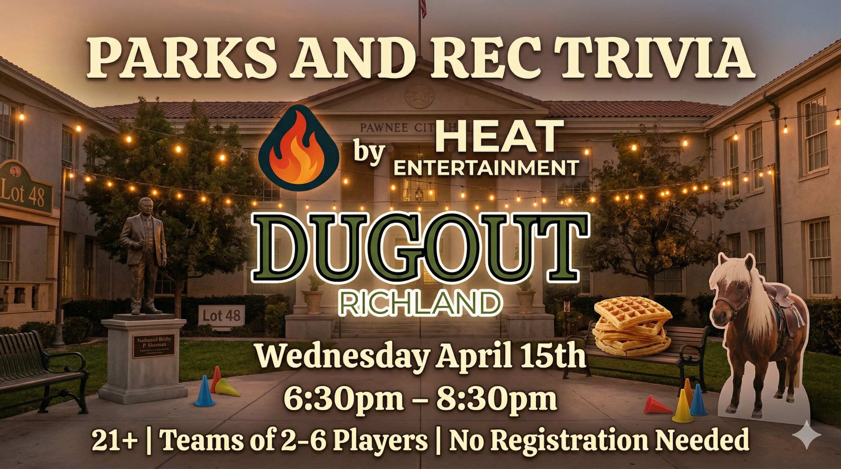 Parks and Rec the Trivia Night at Richland Dugout