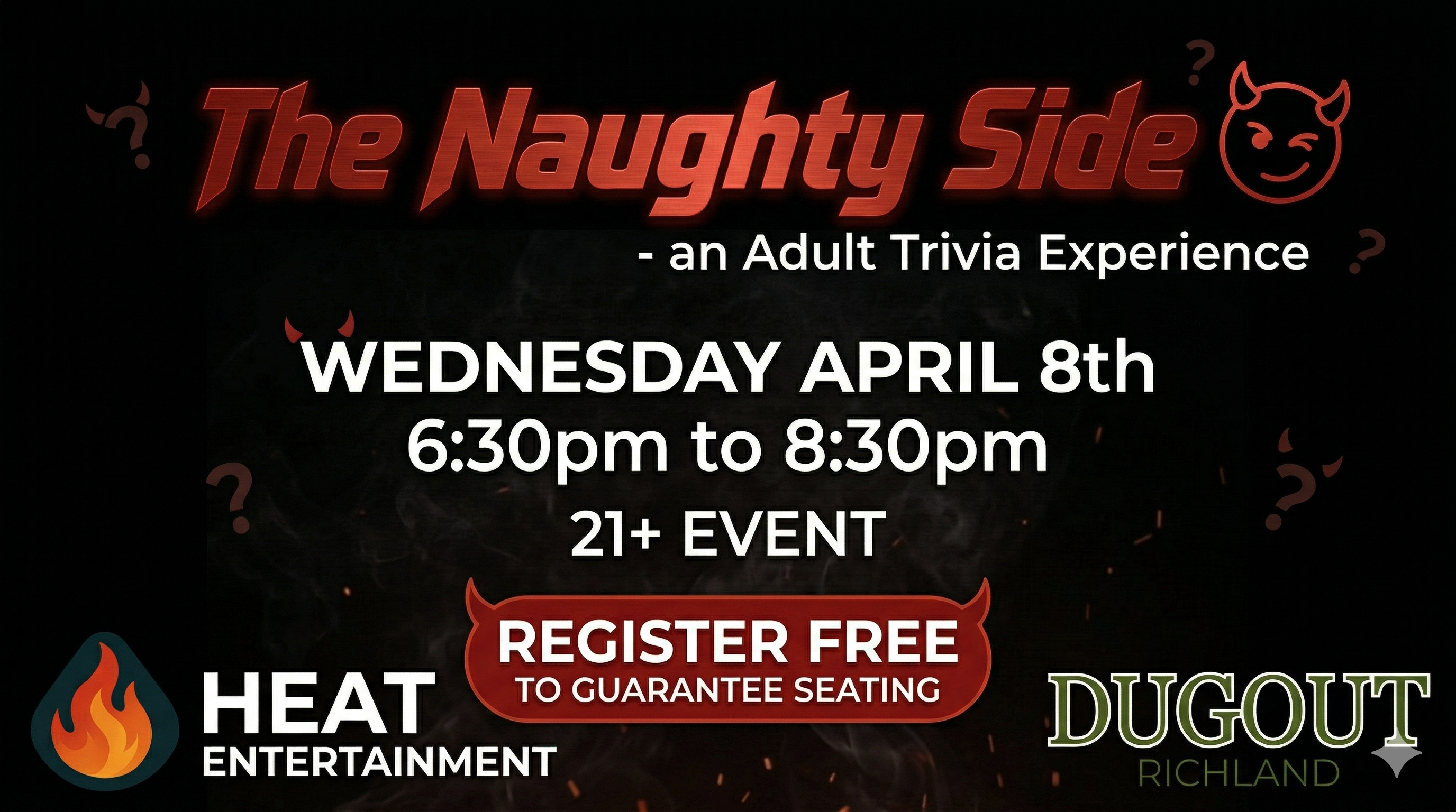 THE NAUGHTY SIDE - An Adult Trivia Experience at Richland Dugout
